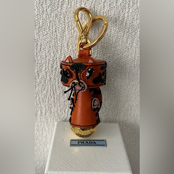 Prada Tiger Saffiano Keychain Bag Charm new with box. - Picture 2 of 6